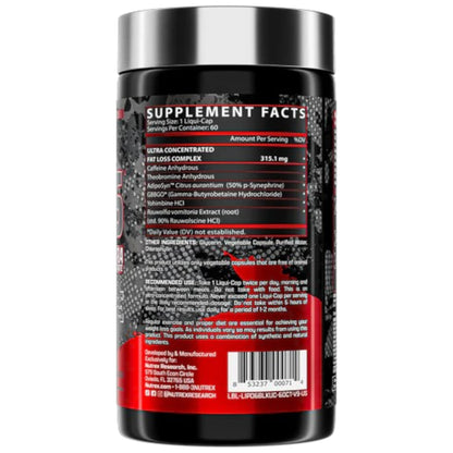 Nutrex Lipo6 Black Ultra Concentrate 60 Capsulas