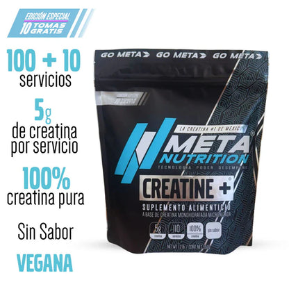 Meta Nutrition Creatine + 550 Gramos 110 Servicios