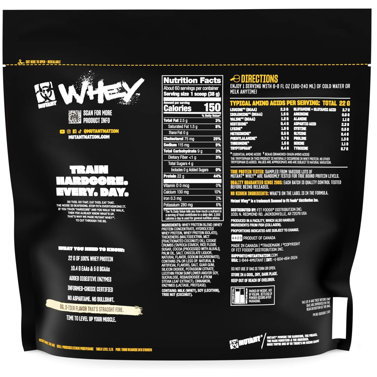 Mutant Whey 5 Lbs – Suplementos Alex MX