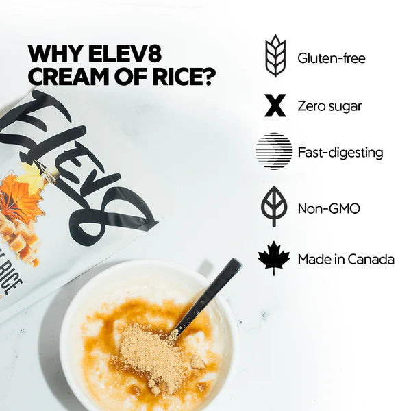 Elev8 Creamy Rice Maple & Brown Sugar 25 Servicios