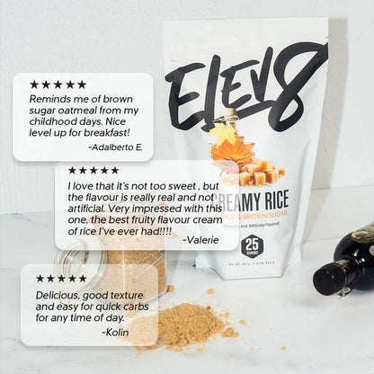 Elev8 Creamy Rice Maple & Brown Sugar 25 Servicios