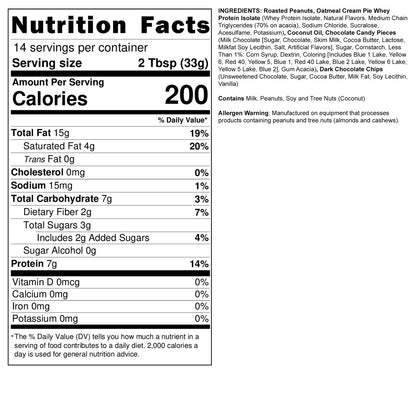 Fit Butters Monster Cookie Peanut Butter 14 Servicios