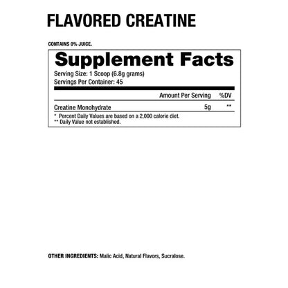 Dragon Pharma Flavored Creatine Monohydrate 306 Gramos 45 Servicios