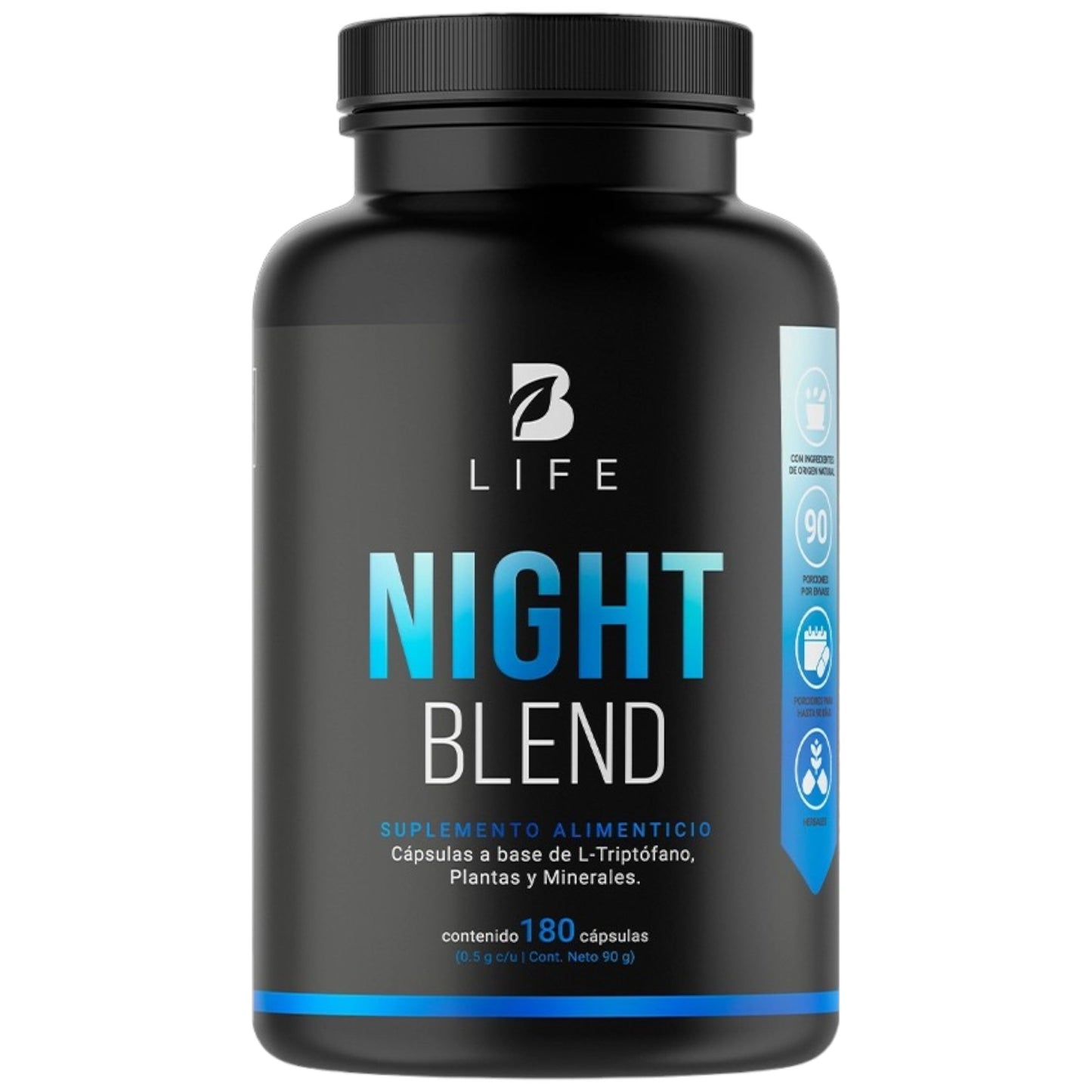 B Life Night Blend | Mezcla de Gaba, Reishi y Otros 180 Capsulas
