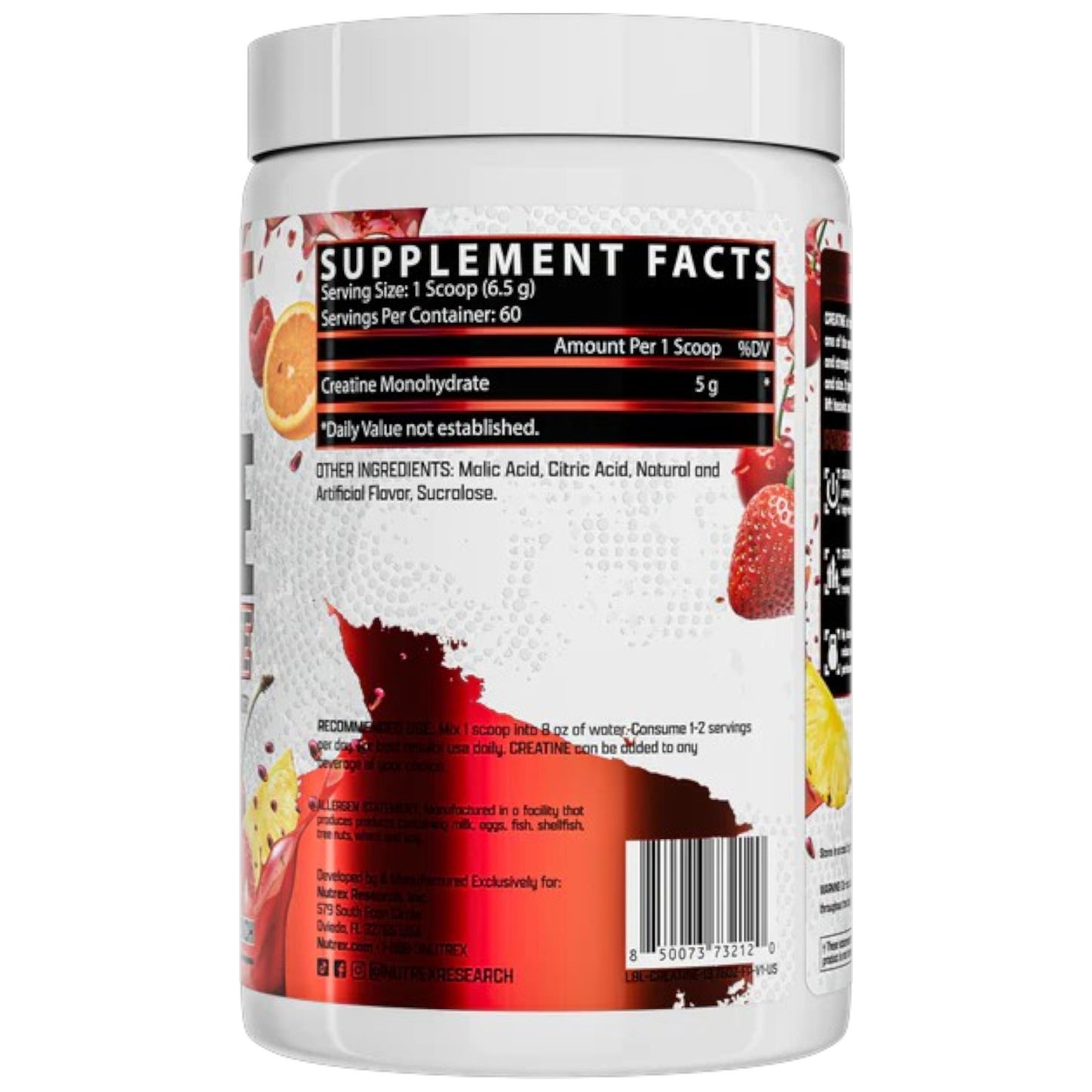 Nutrex Creatine Monohydrate 300 Gramos 60 Servicios