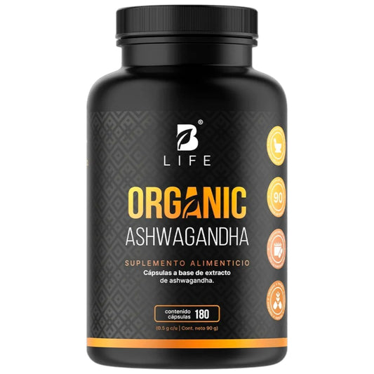 B Life Organic Ashwagandha 180 Capsulas