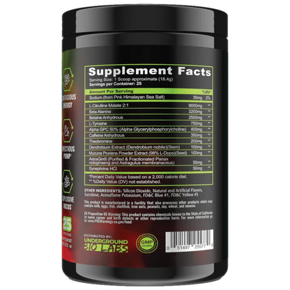 Panda Supplements Pandamic Extreme 25 Servicios