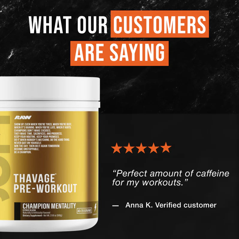Raw Nutrition Bum Thavage Pre-Workout 40 Servicios