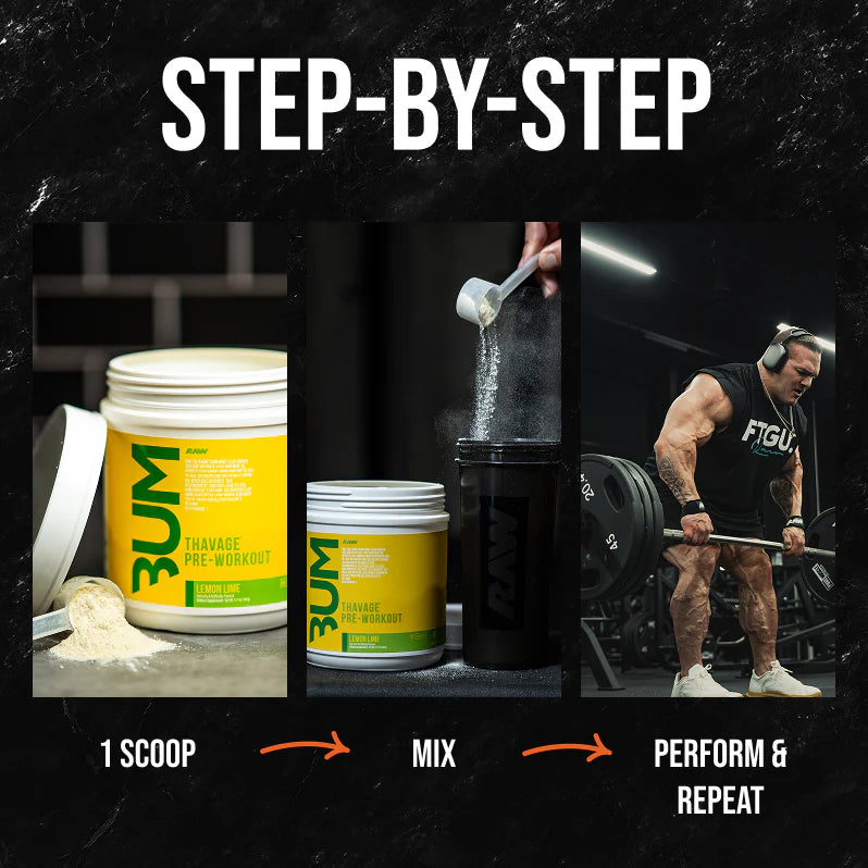 Raw Nutrition Bum Thavage Pre-Workout 40 Servicios
