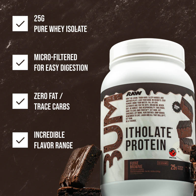 Raw Nutrition Bum Itholate Protein 1.80 Lbs