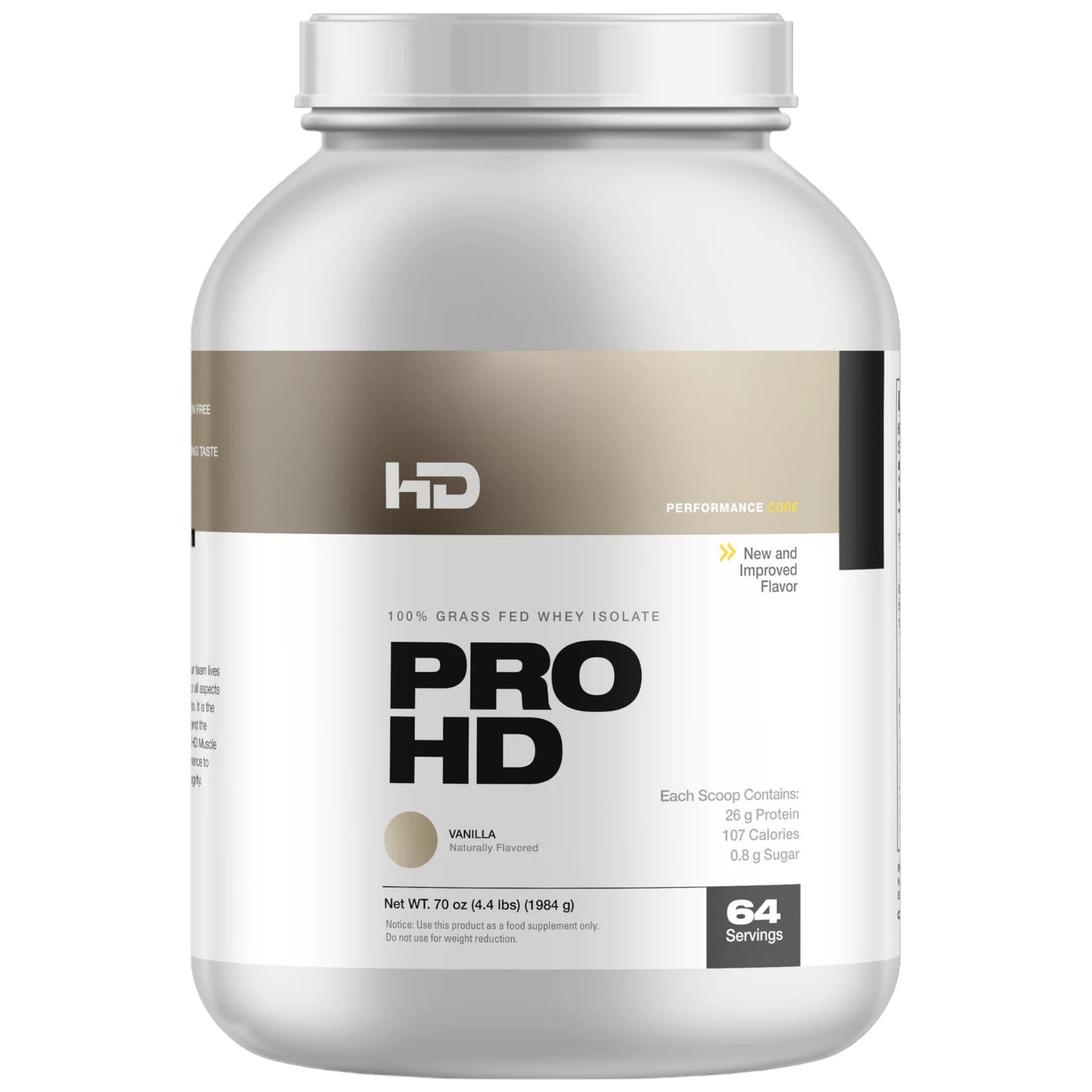 Hd Muscle ProHd 100% Grass Fed Whey Isolate 4.4 Lbs