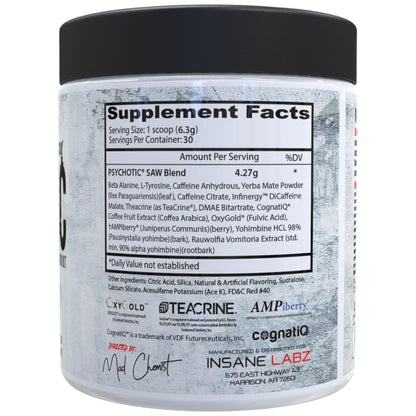Insane Labz Psychotic Saw 30 Servicios