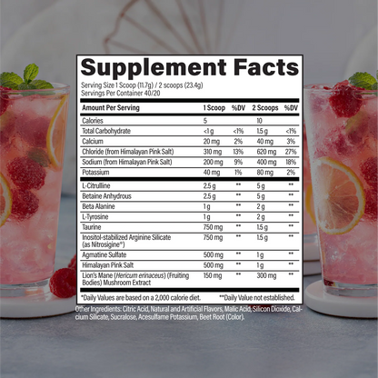 Raw Nutrition Pump Non-Stim 40 Servicios