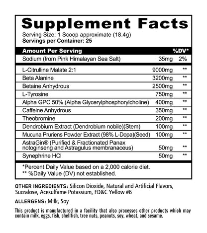 Panda Supplements Pandamic Extreme 25 Servicios