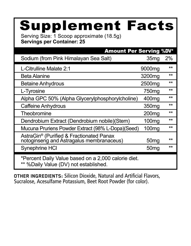Panda Supplements Pandamic Extreme 25 Servicios