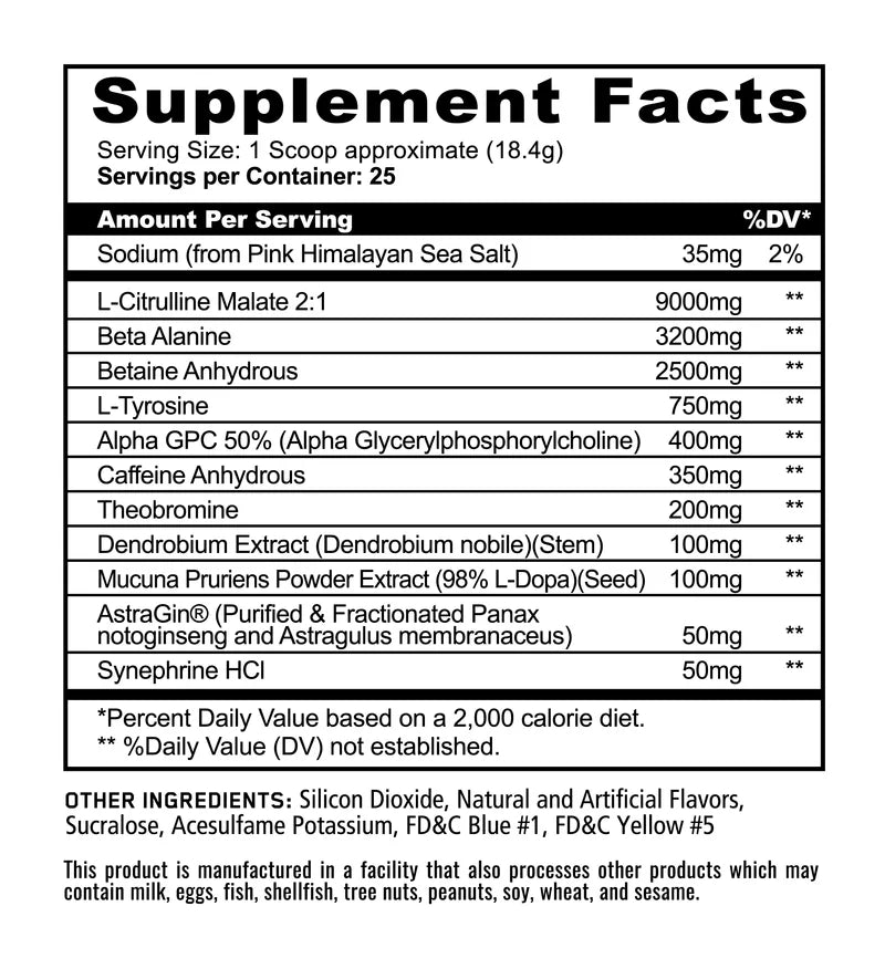 Panda Supplements Pandamic Extreme 25 Servicios