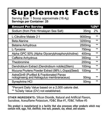 Panda Supplements Pandamic Extreme 25 Servicios