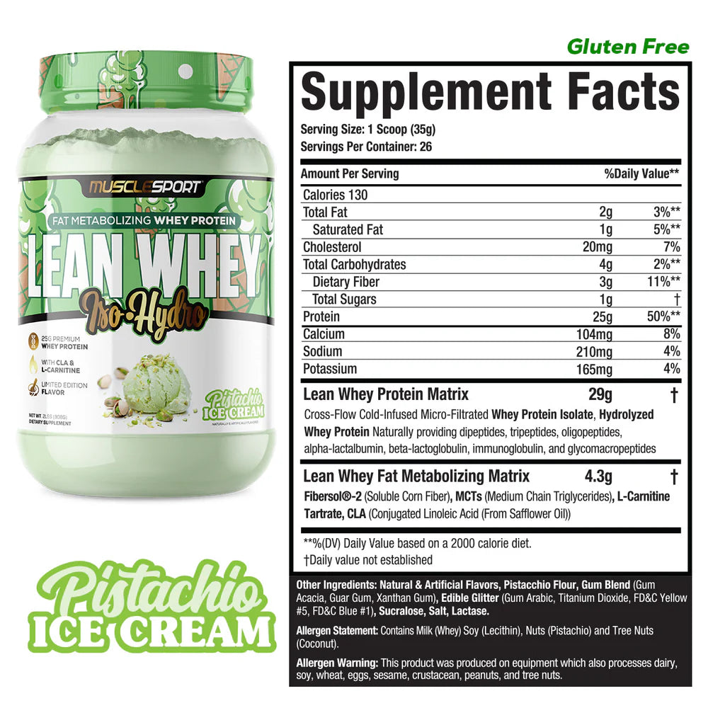 Musclesport Lean Whey Iso-Hydro 2 Lbs