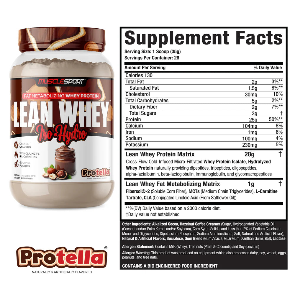 Musclesport Lean Whey Iso-Hydro 2 Lbs