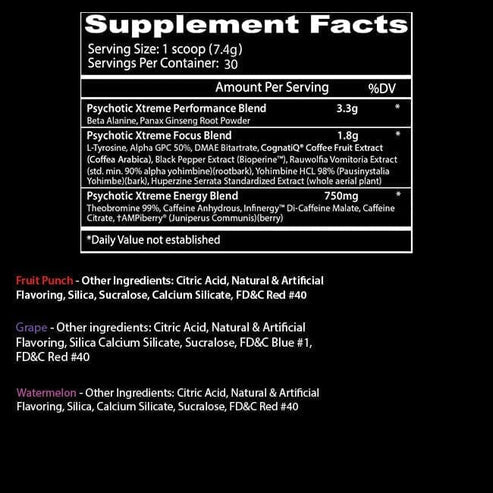 Insane Labz Psychotic Xtreme 30 Servicios