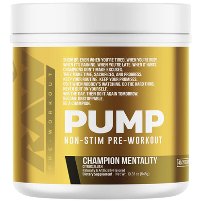Raw Nutrition Pump Non-Stim 40 Servicios