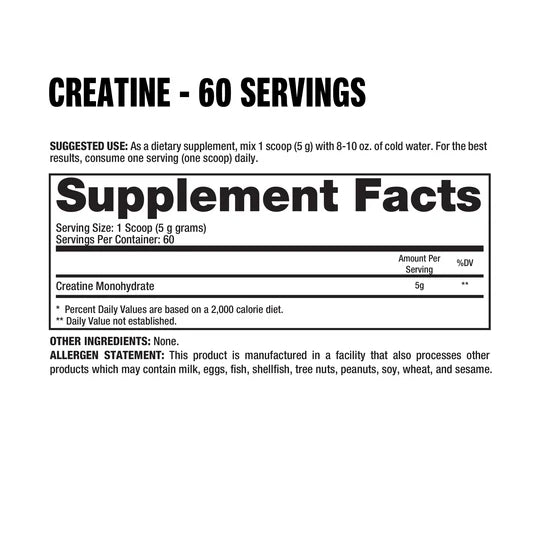 Dragon Pharma Creatine Monohydrate 300 Gramos 60 Servicios