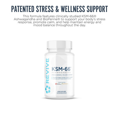 Revive Ksm-66 Ashwagandha 60 Capsulas