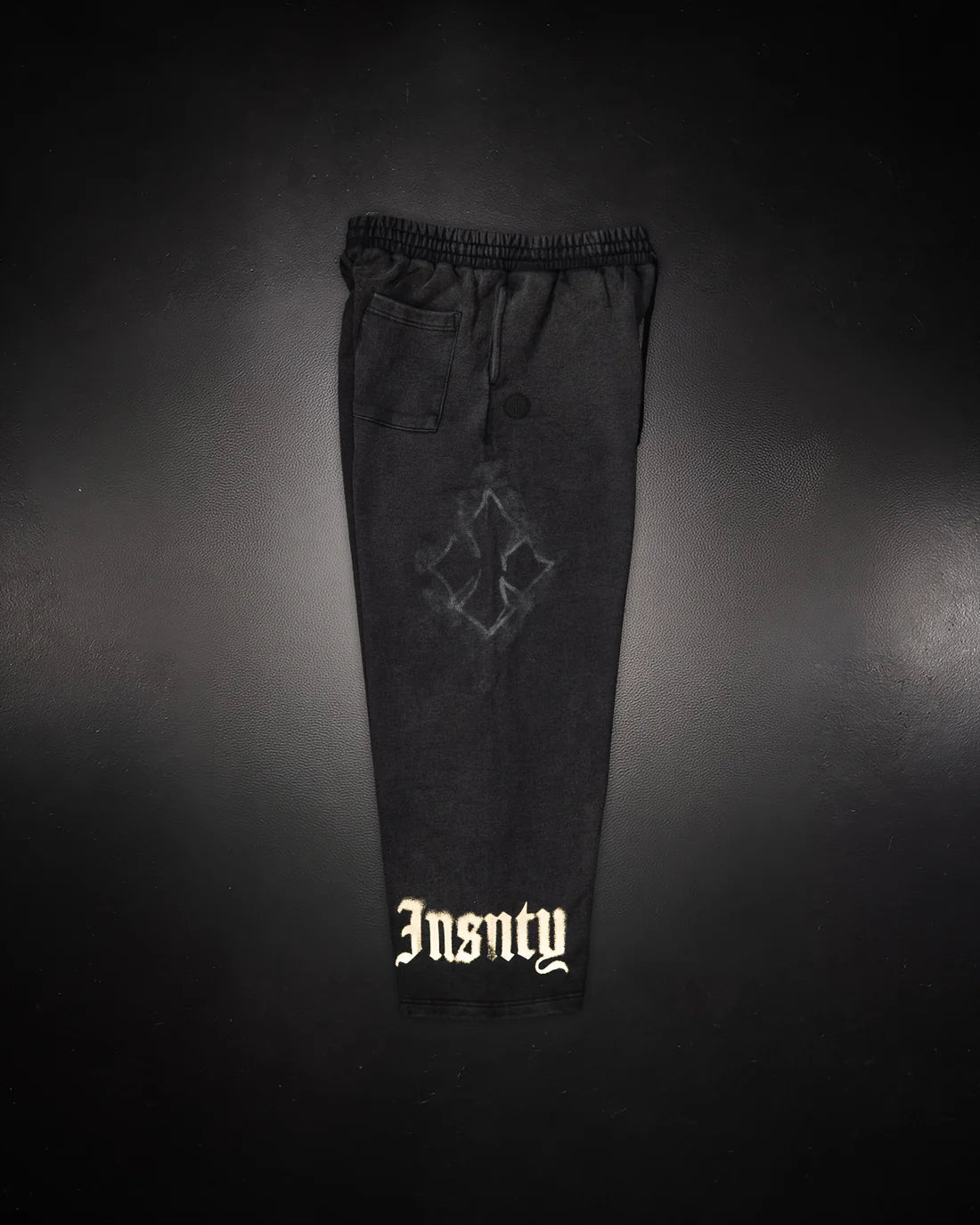 Controlled Insanity Wide Leg Sweats Black