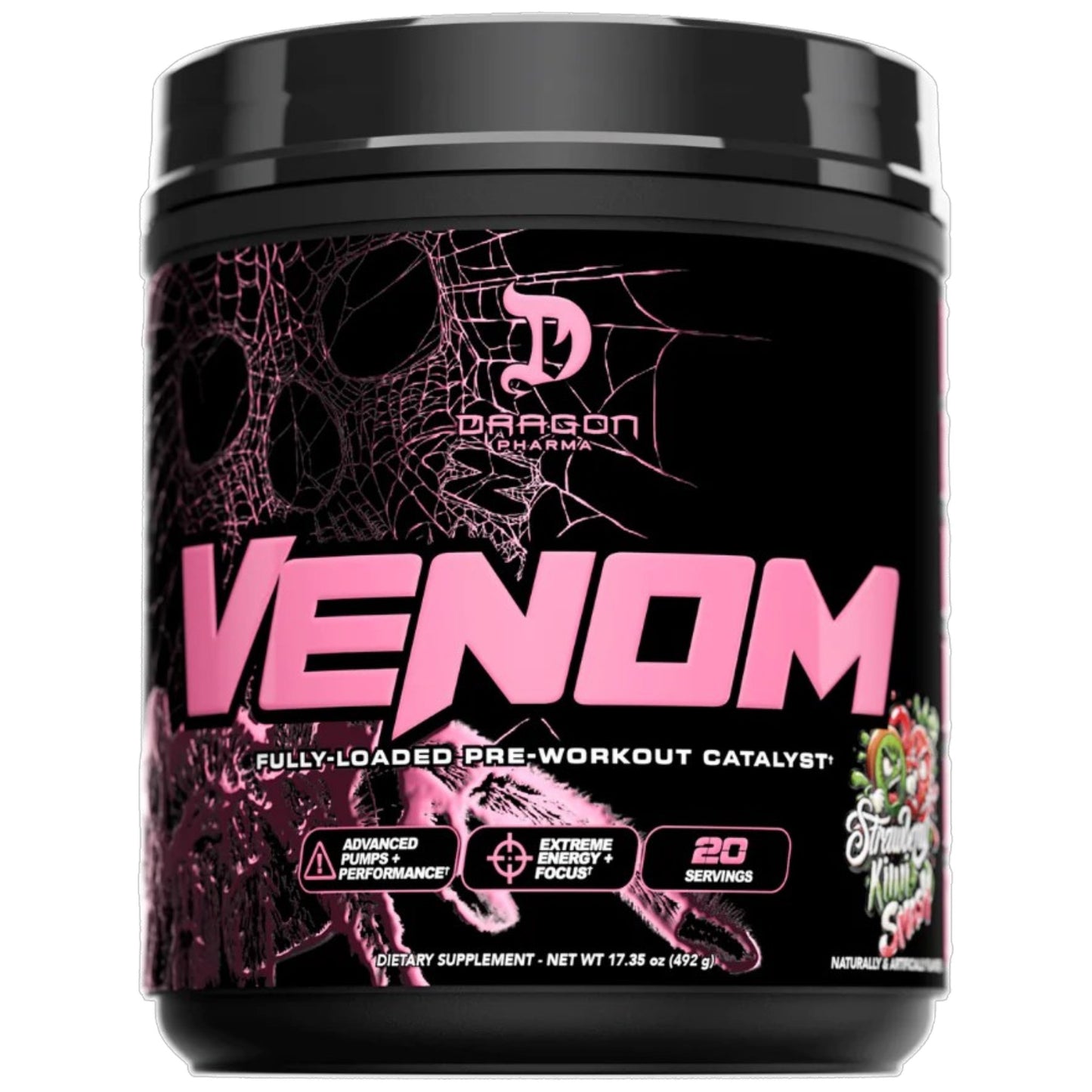 Dragon Pharma Venom Fully-Loaded Pre-Workout Catalyst 20 Servicios