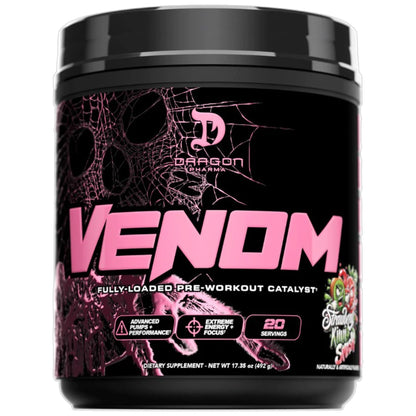 Dragon Pharma Venom Fully-Loaded Pre-Workout Catalyst 20 Servicios
