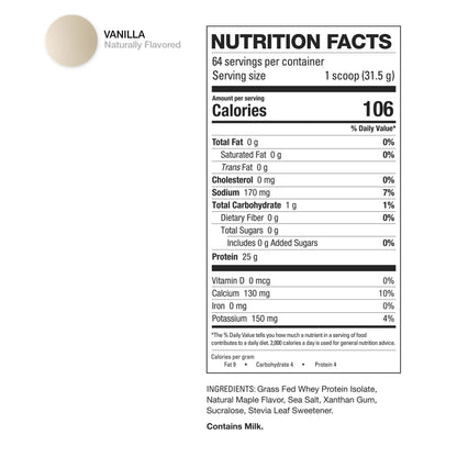 Hd Muscle ProHd 100% Grass Fed Whey Isolate 4.4 Lbs