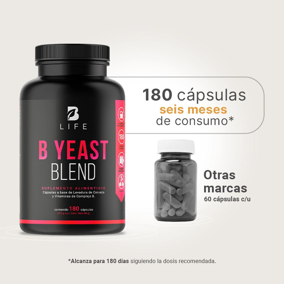 B Life B Yeast Blend | Complejo B 180 Capsulas