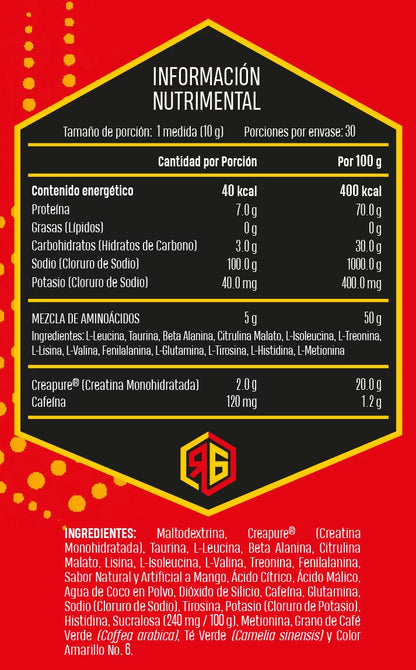 Red Gold Aminos Energ-y  + Creapure 30 Servicios