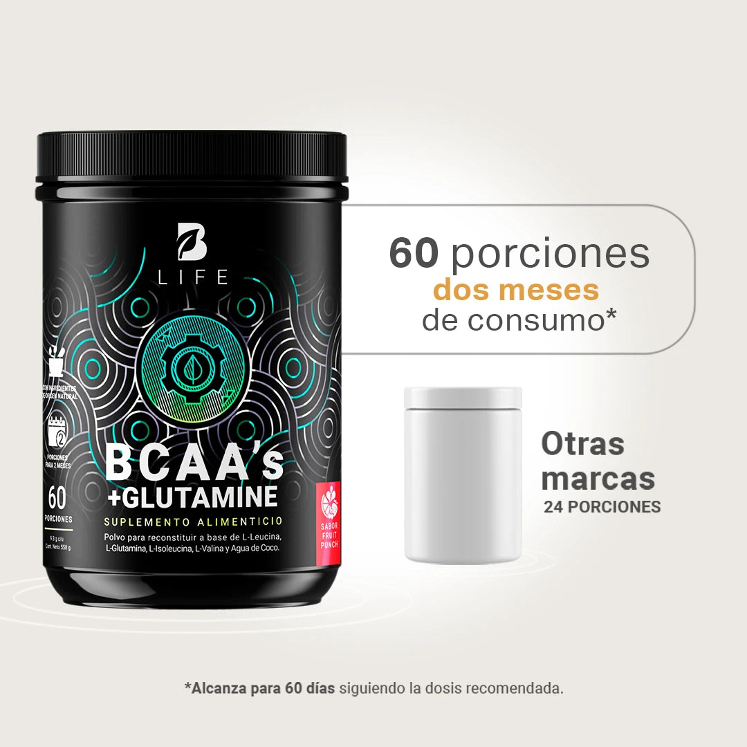 B Life Bcaa´s + Glutamine 60 Servicios