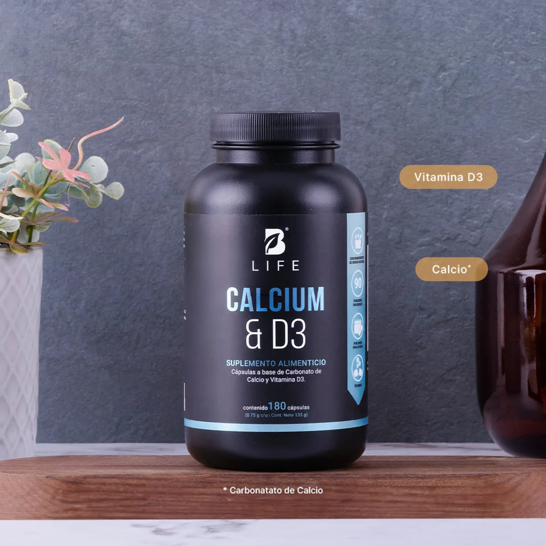 B Life Calcium & D3 Calcio con Vitamina D3 180 Capsulas