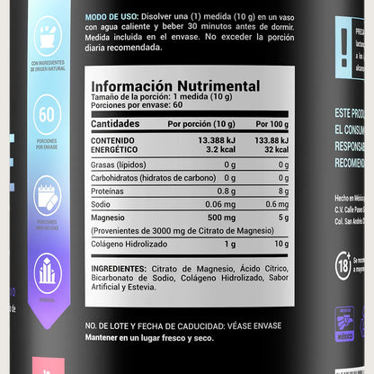 B Life Citrate Mag 60 Servicios