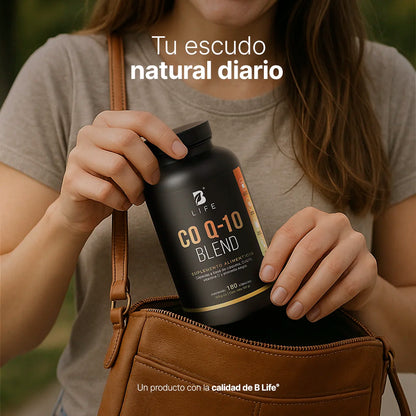 B Life Co Q-10 Blend Combinación Avanzada de Coenzima Q10 180 Capsulas