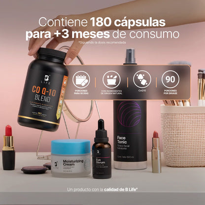 B Life Co Q-10 Blend Combinación Avanzada de Coenzima Q10 180 Capsulas