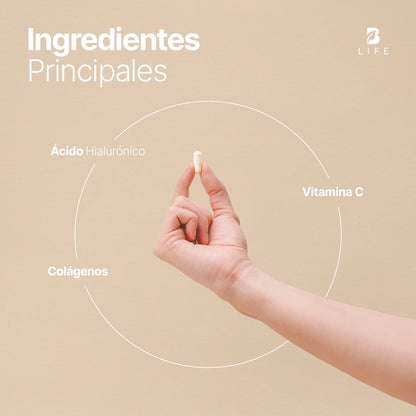 B Life Collagen Blend I II III V X | Colágeno Hidrolizado Tipo I, II, III, V y X 180 Capsulas