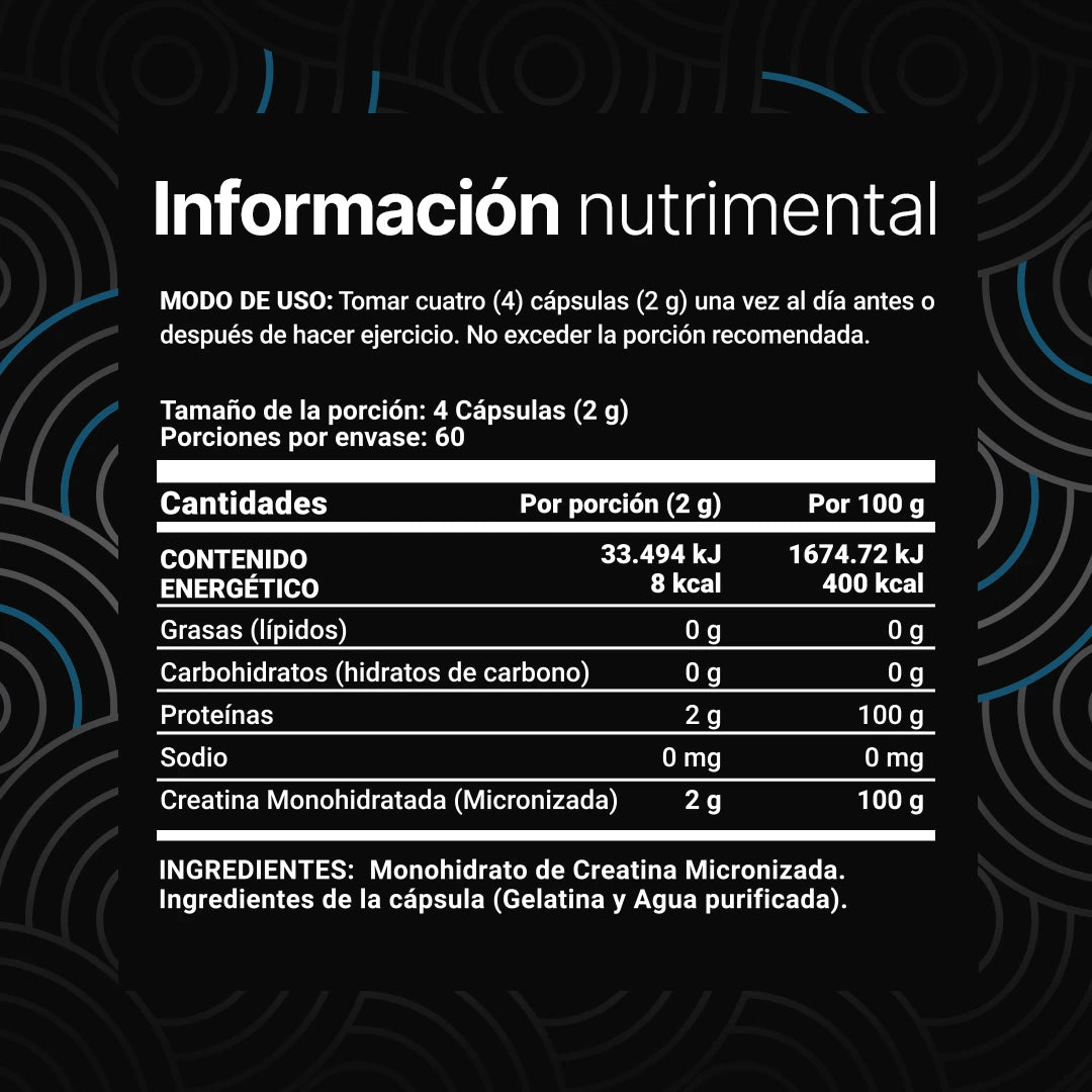 B Life Creatine Monohydrate 240 Capsulas