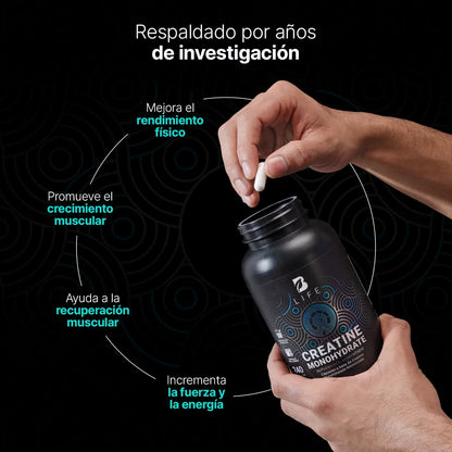 B Life Creatine Monohydrate 240 Capsulas