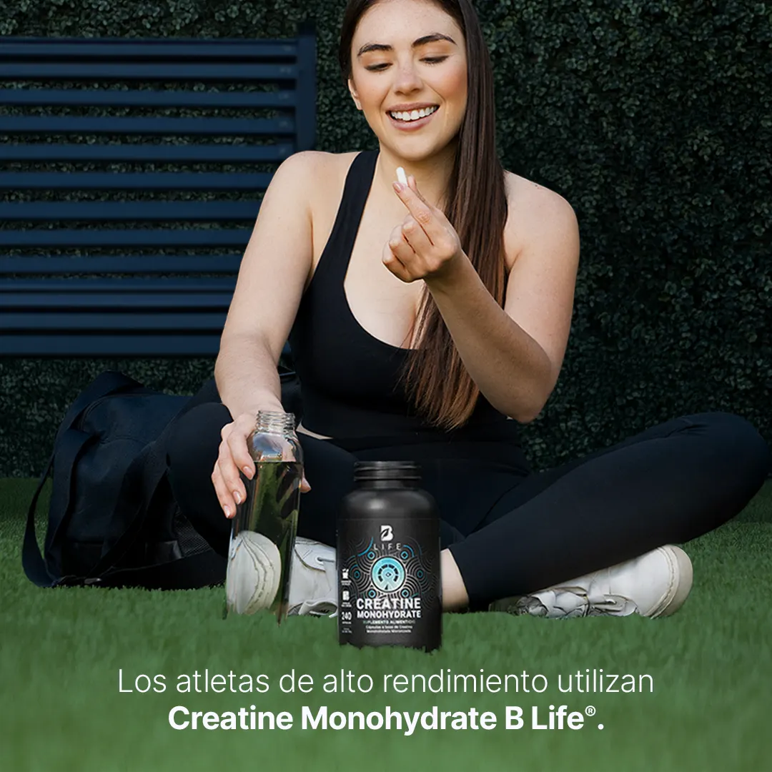 B Life Creatine Monohydrate 240 Capsulas