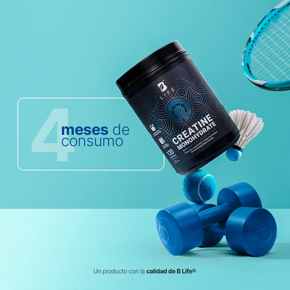 B Life Creatine Monohydrate 600 Gramos 120 Servicios