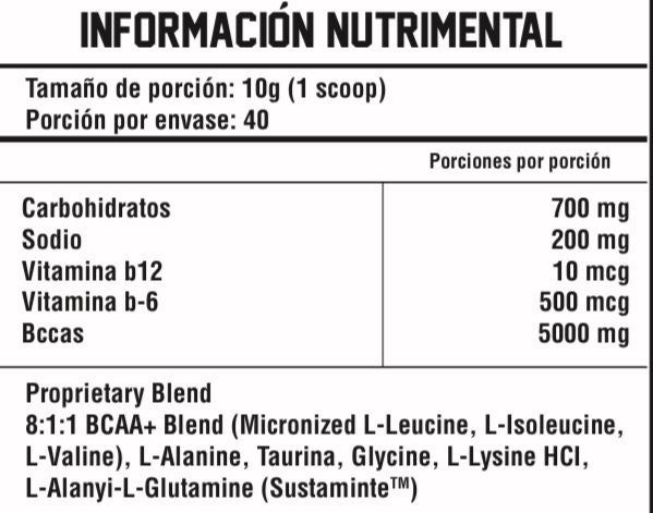 Black Bear Bcaa's 8:1:1 40 Servicios