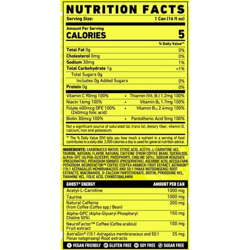 Ghost Energy Drink 473 Ml