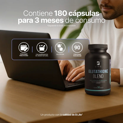 B Life Glutathione Blend Glutatión 180 Capsulas