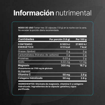 B Life Glycinate Mag | Glicinato de Magnesio 400 Capsulas