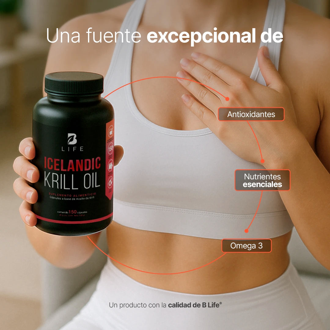 B Life Icelandic Krill Oil Aceite de Krill con EPA, DHA 150 Capsulas
