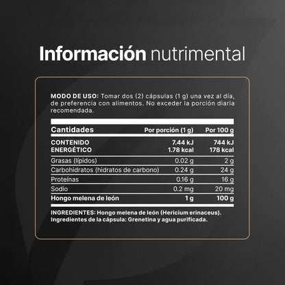B Life Lions Mane Blend | Hongo de Melena de León 90 Capsulas