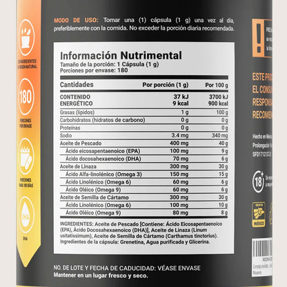 B Life Omega 3-6-9 180 Capsulas